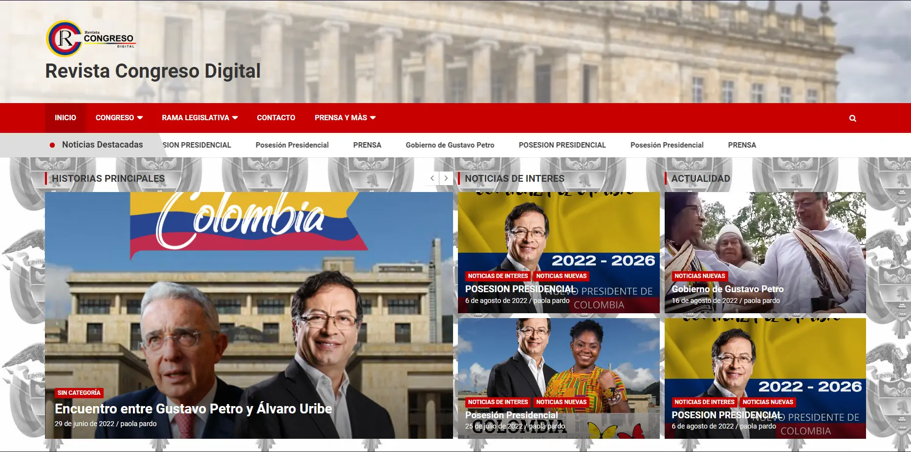 foto pagina revista congreso