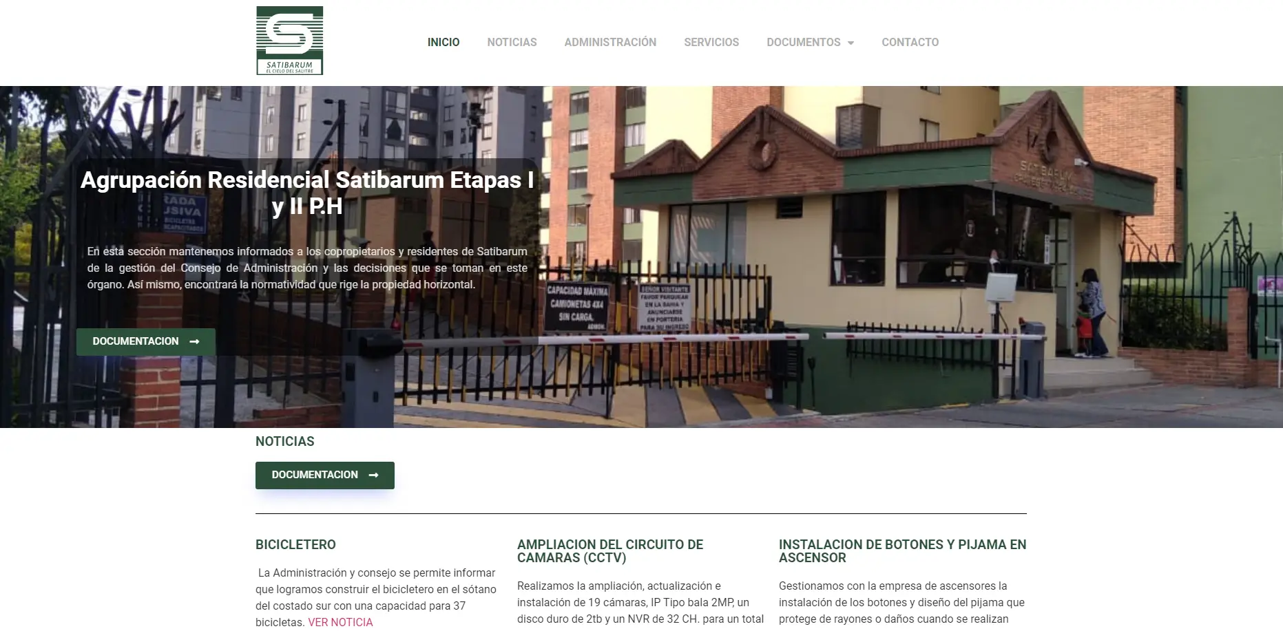 foto pagina de conjunto residencial